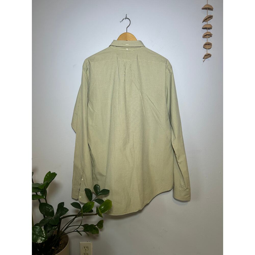 Green Checked Ralph Lauren Custom Fit Long-Sleeve Button-Down Shirt - (Mens XL) - Picture 2 of 11